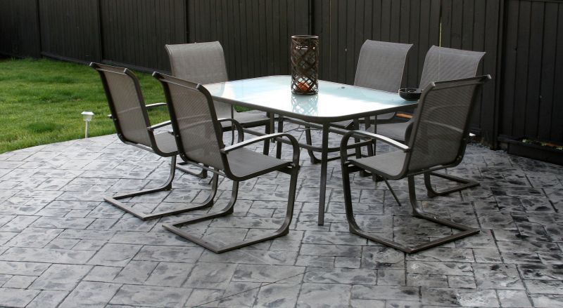 Color-Stamped Patio